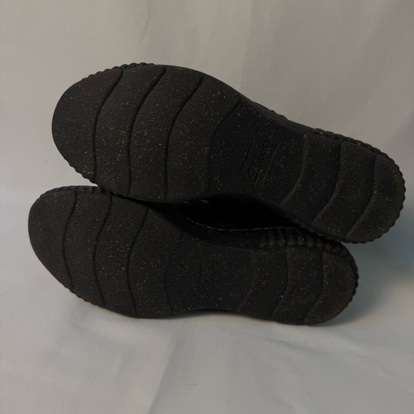 Clarks Women Caroline Orchid Ankle Boots Black Casual Leather Outdoor Husk-Fleck - Picture 11 of 15